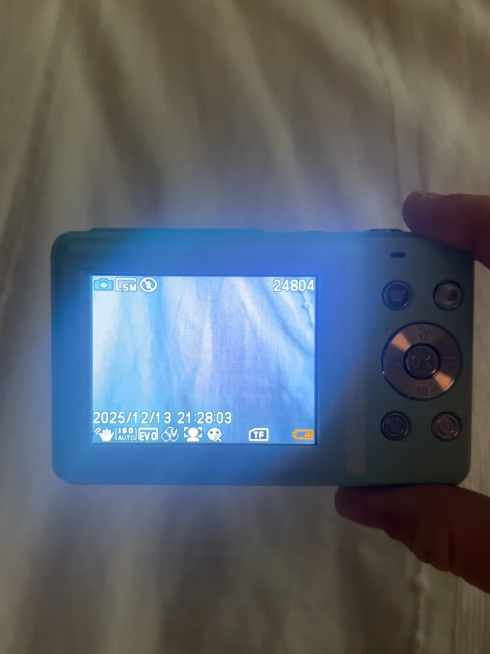 Mint Green Compact Digital Camera